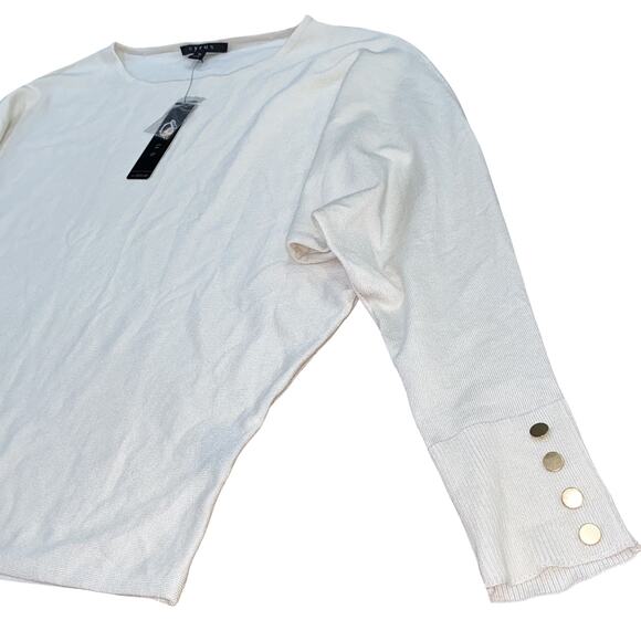 NWT CYRUS Dolman Sleeve Sweater Top in Cream Size M - Picture 3 of 5